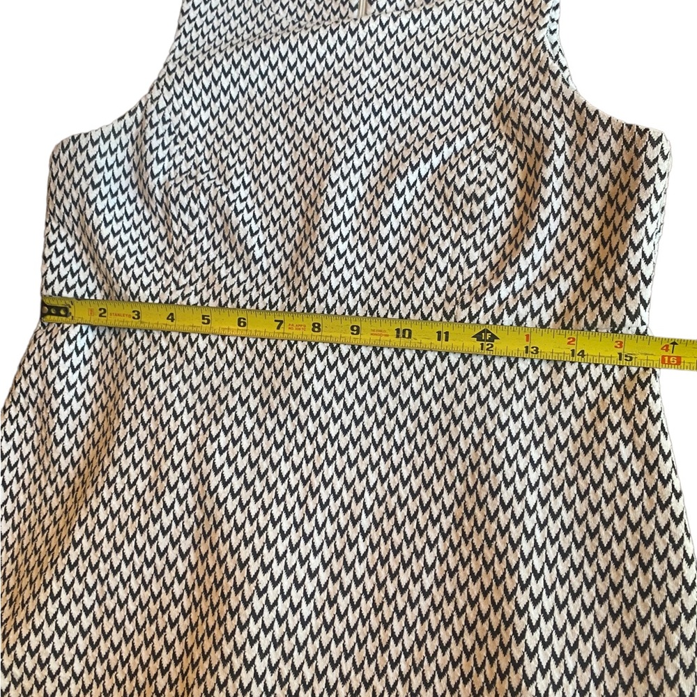 LOFT Black and White Sleeveless A Line Dress - Picture 8 of 12